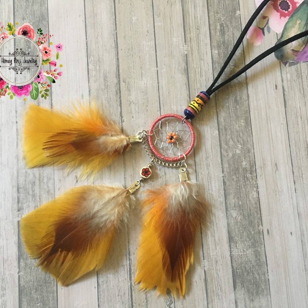 Boho Car mirror hanging Rearview car decor Wall